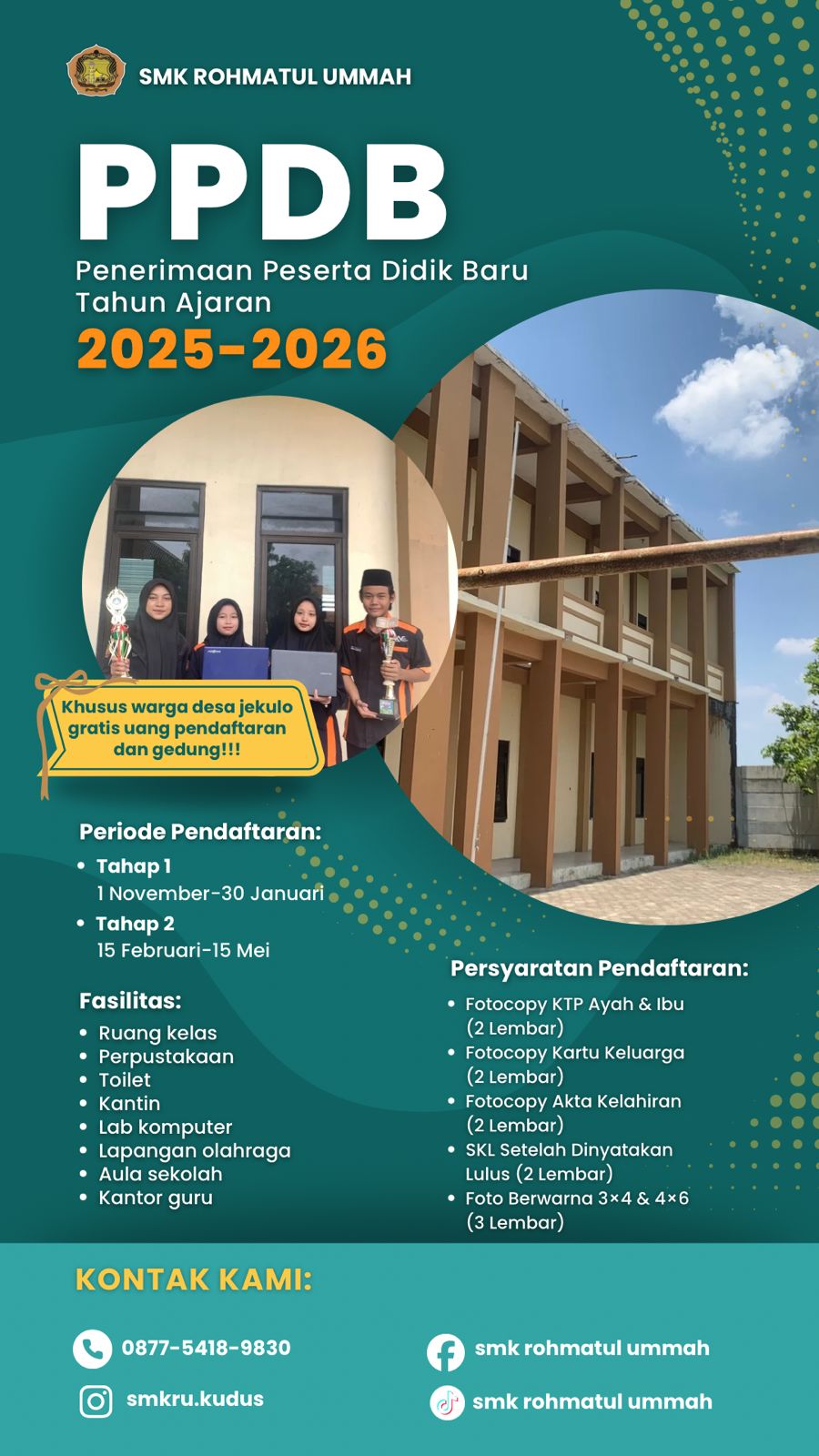 Pendaftaran Siswa Baru Tahun Ajaran 2025/2026 Dibuka