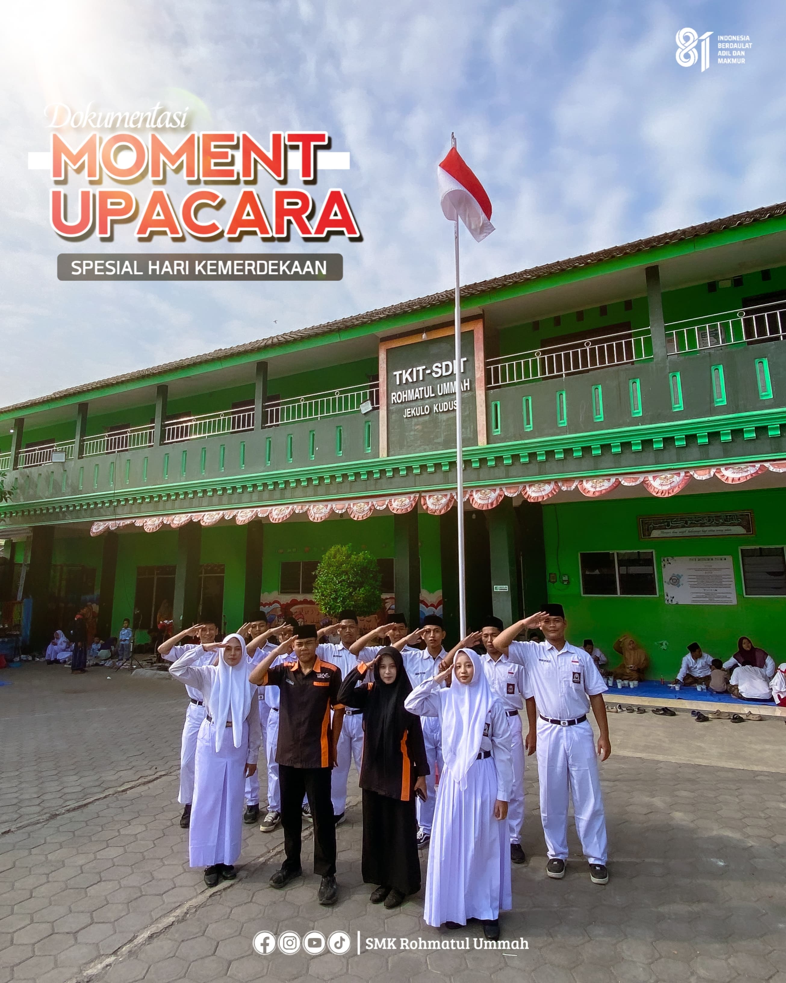 Dokumentasi Upacara HUT RI ke-81 di YPPRU